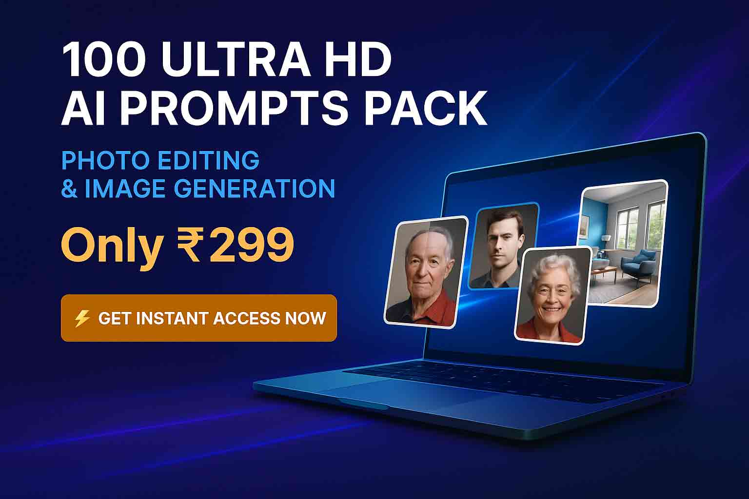 Hero mockup — Ultra HD Prompt Pack