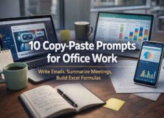 10 Copy-Paste Prompts for Office Work (Emails, Reports, Meetings, Excel)